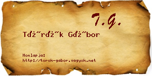 Török Gábor névjegykártya